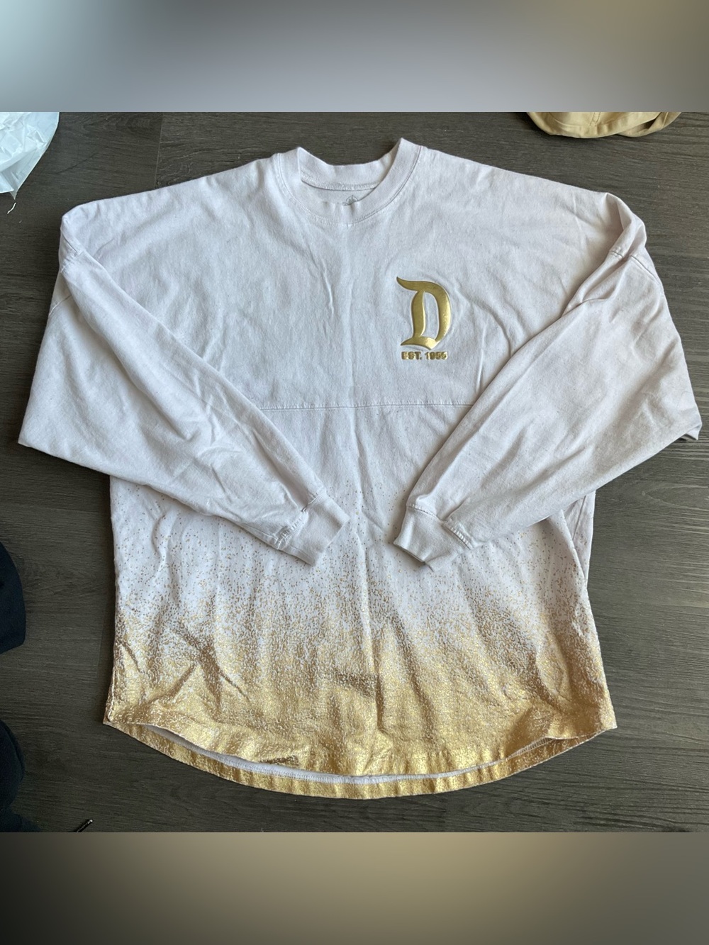 Disneyland Pink & Gold Sparkle Spirit Jersey